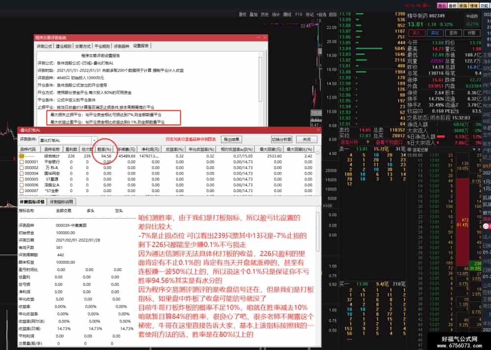 【通达信】量化打板AL指标公式{副图/选股}龙头战法神器/测评94%胜率 【通达信】量化打板AL指标公式{副图/选股}龙头战法神器/测评94%胜率