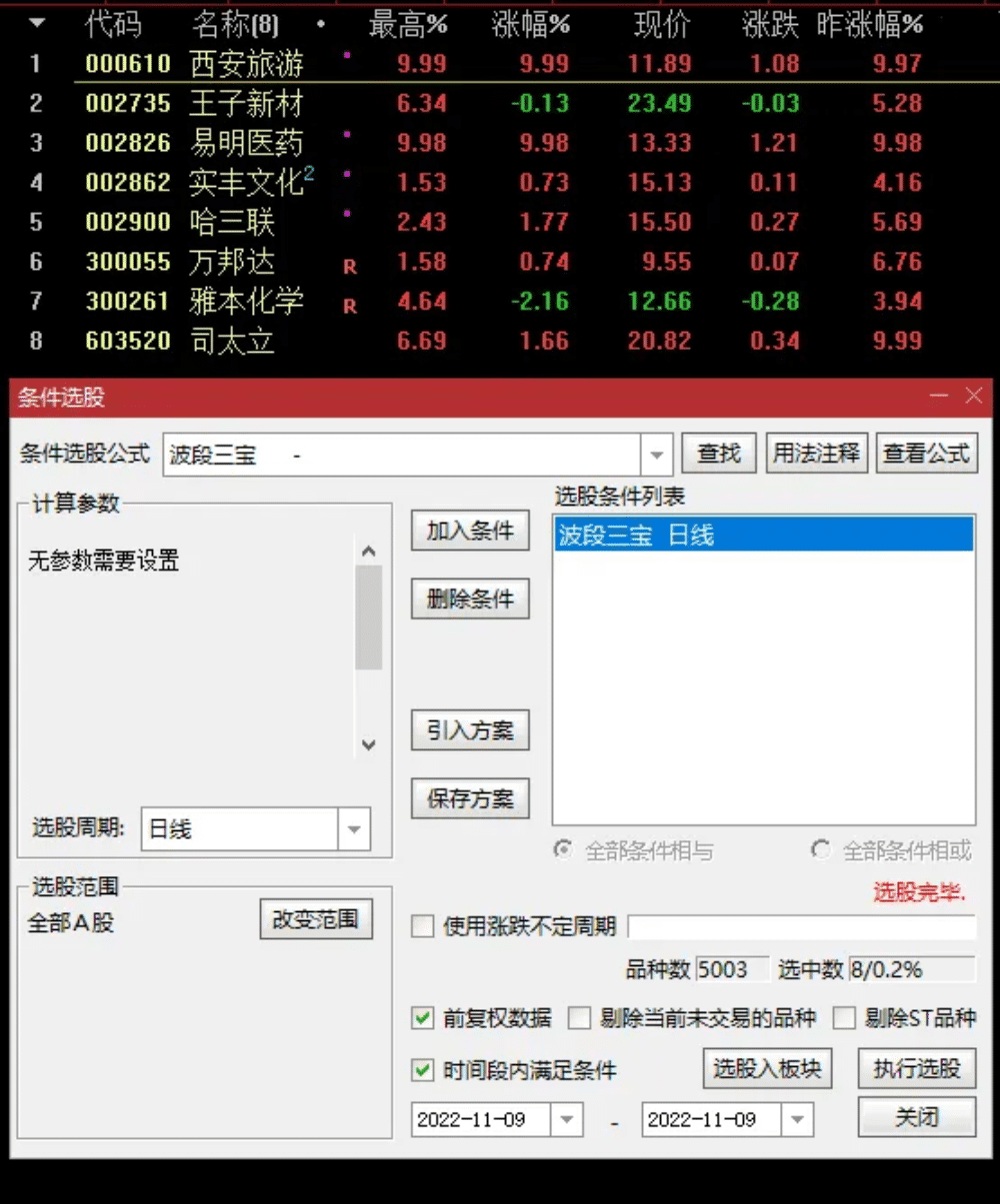 波段三宝 主图幅图选股公式 琪新老师完美波段操作指标 轻轻松松抓牛股