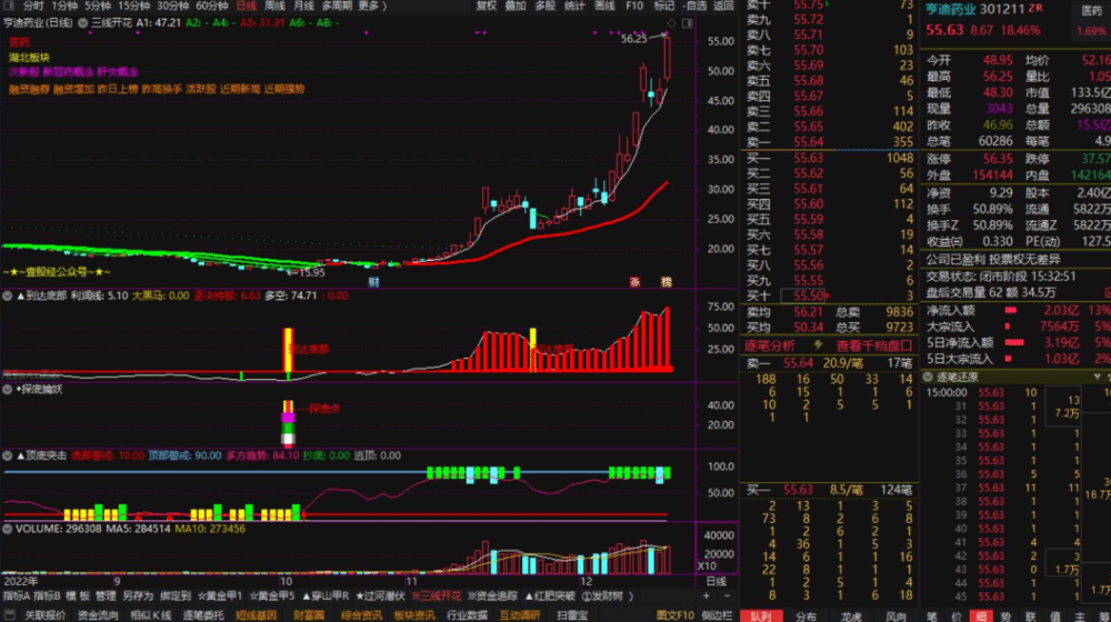 情绪龙战法系统指标-黄金甲指标分钟信号等指标公式套装软件版