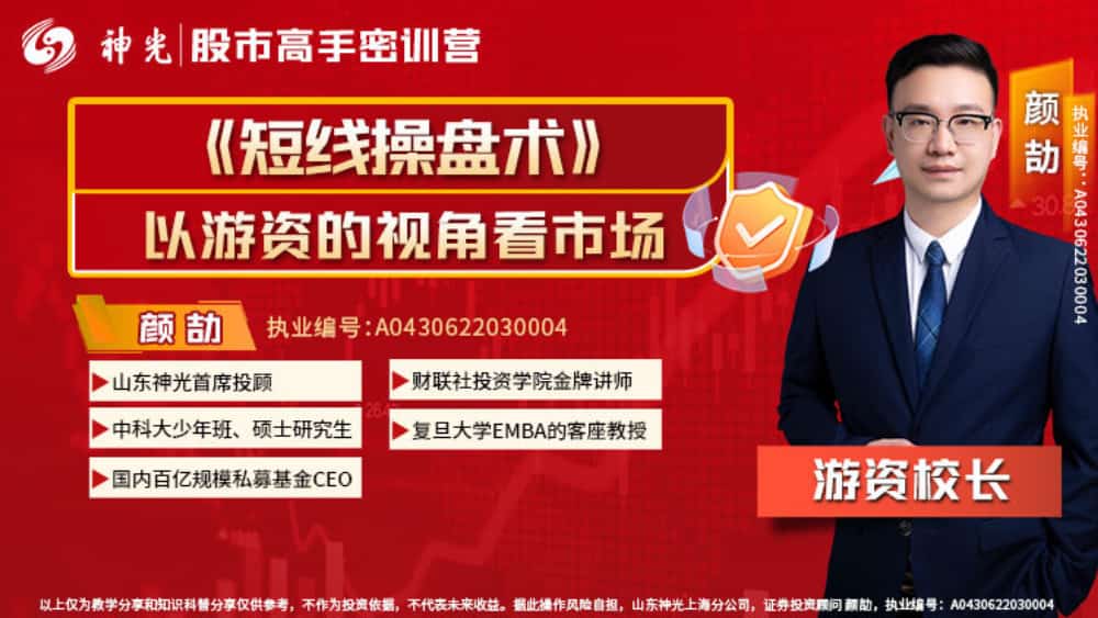 2024颜劼神光短线操盘术系统小班课指标日报股票交易全套课程不带更新