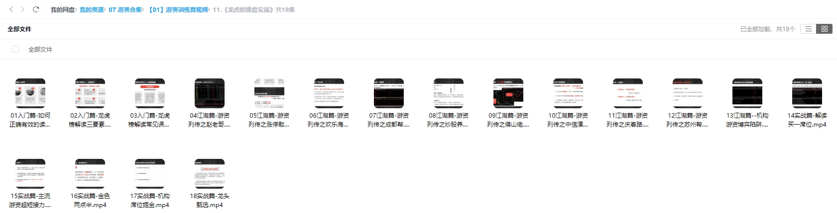 数十位游资悟道心法视频、文档、心得、 难得的大汇集 数十位游资悟道心法视频、文档、心得、 难得的大汇集
