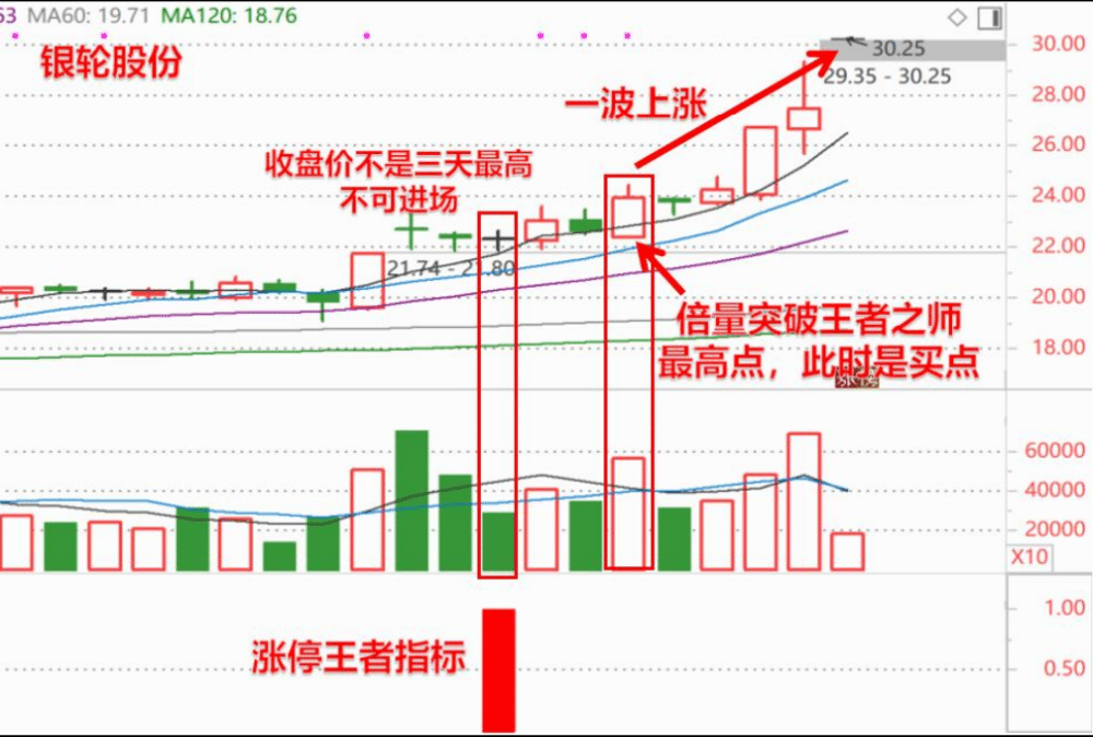 刘骥才（才哥）涨停王者之师量化指标+涨停王者倍量柱幅图/选股手机端与电脑均可使用