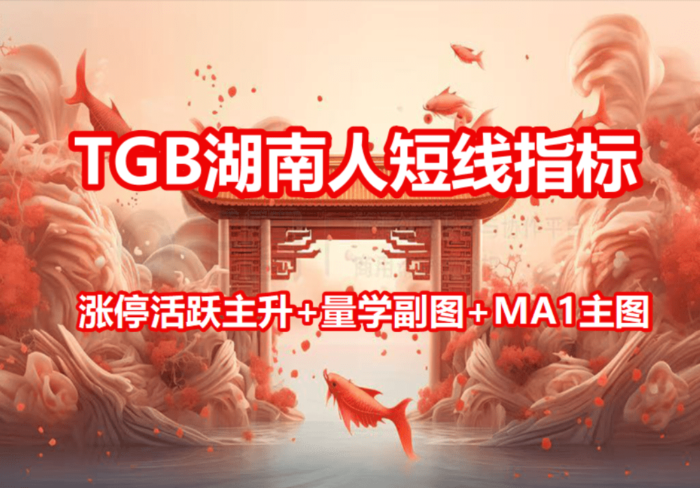 TGB湖南人短线指标涨停活跃主升+量学副图+MA1主图