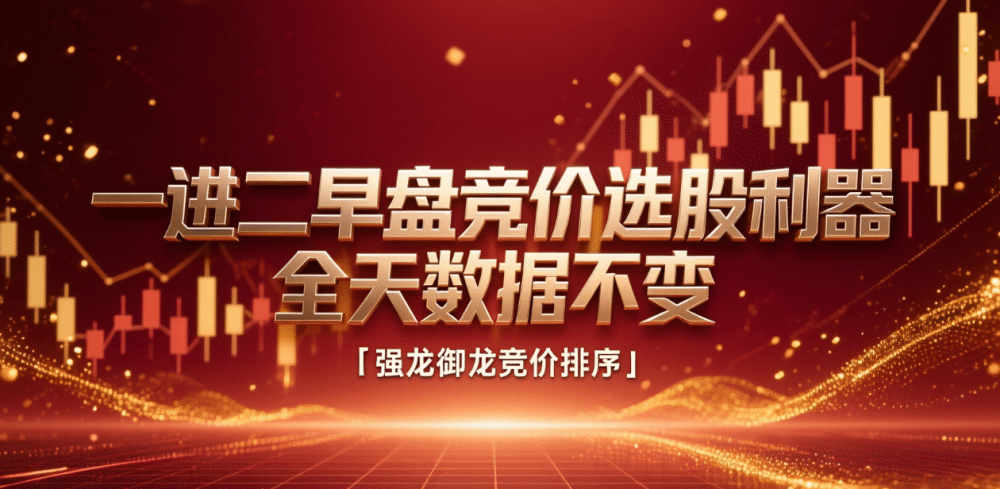 通达信『强龙御龙竞价排序』指标：一进二早盘竞价选股利器