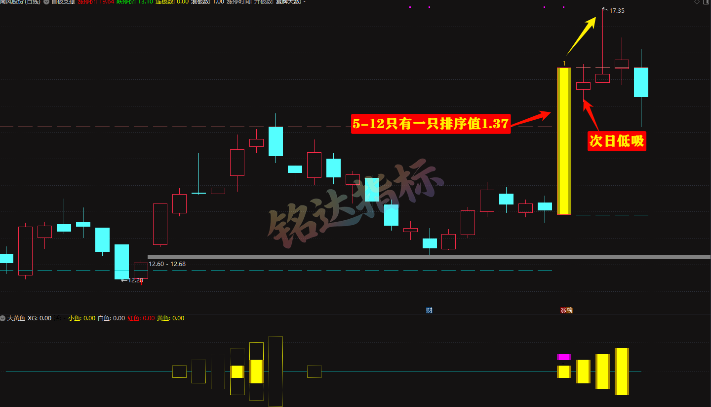 【2025金钻大黄鱼】预警、低吸、排序 捕捉最强拉升段、快速拉升段用黄鱼的形态表现。指标升级加入排序